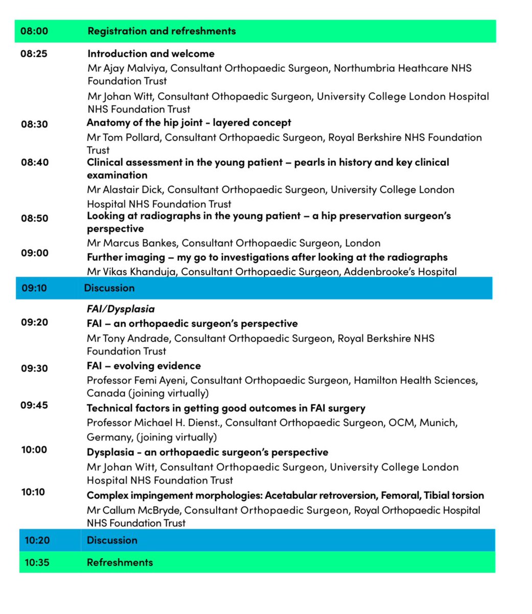 Dr Dora Papadopoulou (@dora_sportmed) on Twitter photo Join us this November in Newcastle! A perfectly organised by <a href="/ajaymalviya/">Ajay Malviya</a> & Johan Witt hip event dedicated in Early interventions in Hip Surgery!
So much exchange of knowledge! Grateful to be part of this amazing faculty 🙏🏻 Join us this November in Newcastle! A perfectly organised by <a href="/ajaymalviya/">Ajay Malviya</a> & Johan Witt hip event dedicated in Early interventions in Hip Surgery!
So much exchange of knowledge! Grateful to be part of this amazing faculty 🙏🏻