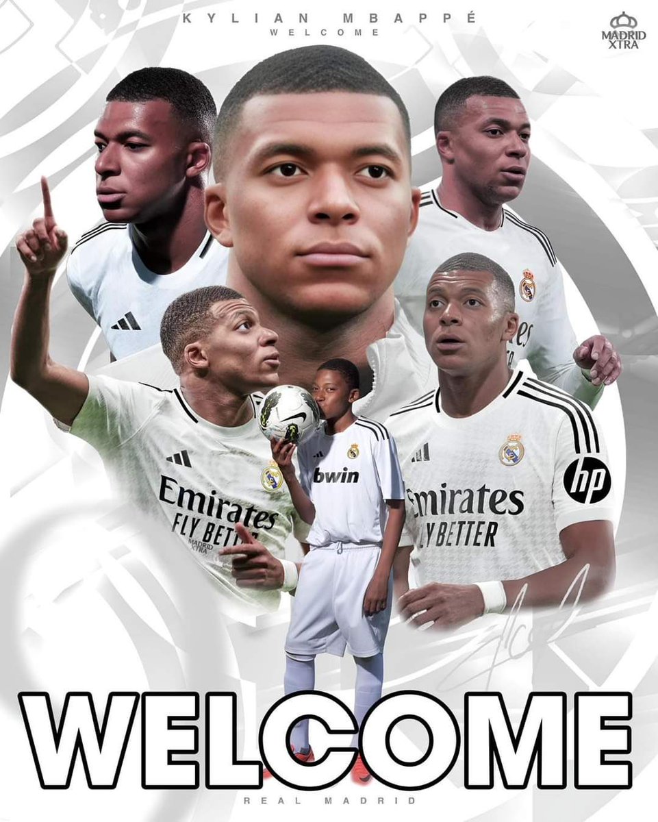 fredhermelfindc's tweet photo. Aunque un poco después de lo que habríamos esperado… @KMbappe YA ES JUGADOR DEL REAL MADRID!!! BIENVENIDO A TU CASA!!! #HalaMadrid https://t.co/nExur75Nvg