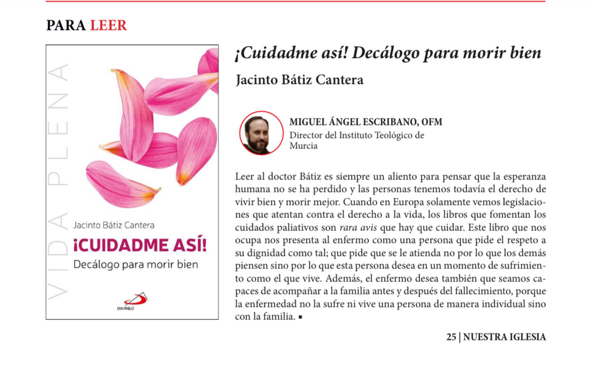 En este libro comparto mis reflexiones personales desde mi experiencia profesional de cómo deseo que me cuiden cuando esté en el umbral de salida de esta vida. #cuidadmeasi!