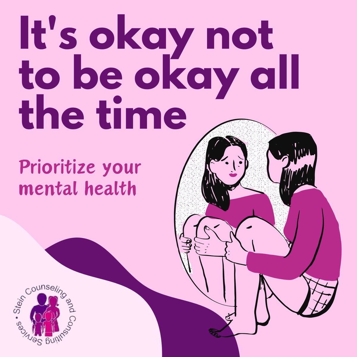 steincounseling's tweet photo. It's okay not to be okay all the time. 💜🧠

Stein Counseling &amp; Consulting Services
(608) 785-7000
https://t.co/rpGjlPslSW

#steincounselingconsulting #mentalhealth #therapy #wellness #wellbeingwisdom https://t.co/5QlGKZN1Bm