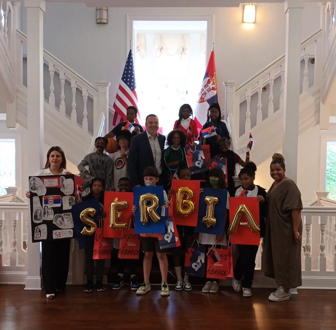 SRBinUS's tweet photo. Today we enjoyed spending time with the 5th grade class from @JOWilsonDC elementary school here in DC who are part of the Embassy Adoption Program! https://t.co/walaLDK4hF