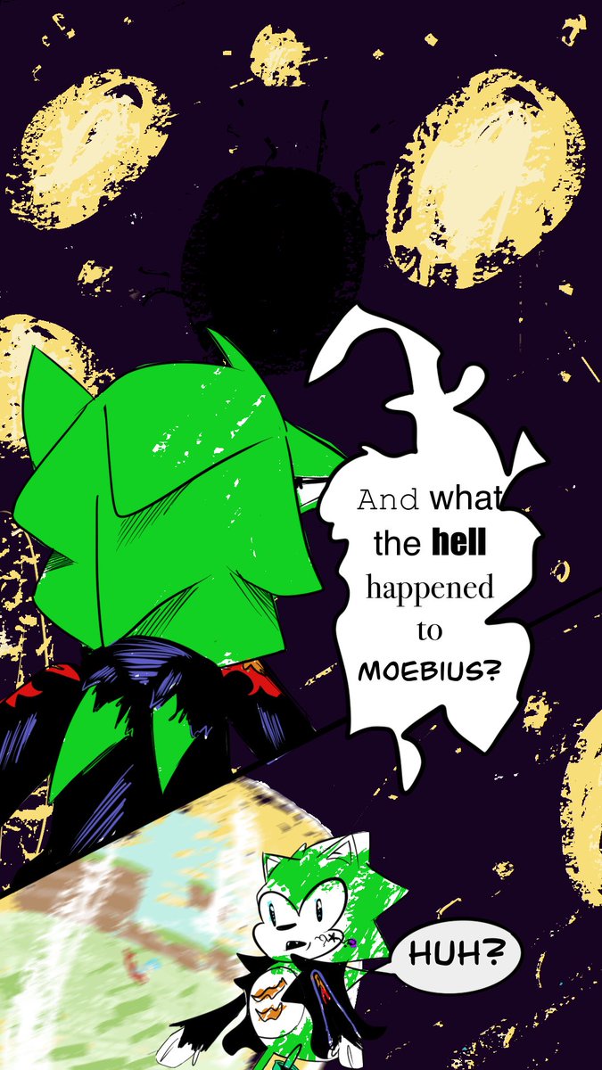 UmbrenShadow's tweet photo. #LostInTheVoid
More pages! Where could Scourge be? And who’s that behind em!?
(PT. 2)
#scourge #hedgehog #scourgethehedgehog #sonic #SonicArchie #SonicTheHedgehogfanart #comic #comicartist #space https://t.co/1ROWxKbKKV