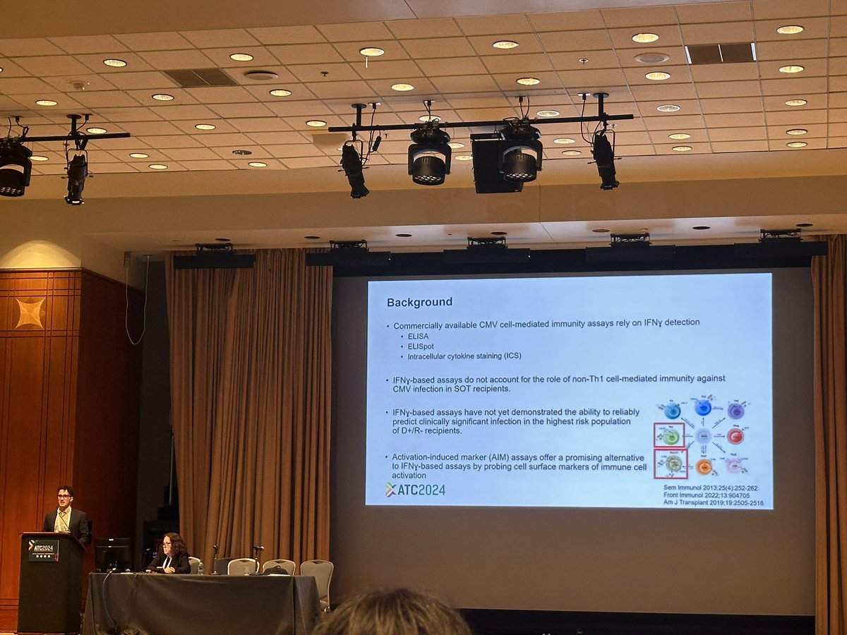 Beatrice Sim (@beacereus) on Twitter photo Enjoyed this talk from Robert Wright and team investigating an alternative #CMV CMI assay for prediction of csCMVi - some fascinating work in this session #atcphilly2024 <a href="/michyong2/">Michelle Yong</a> Enjoyed this talk from Robert Wright and team investigating an alternative #CMV CMI assay for prediction of csCMVi - some fascinating work in this session #atcphilly2024 <a href="/michyong2/">Michelle Yong</a>