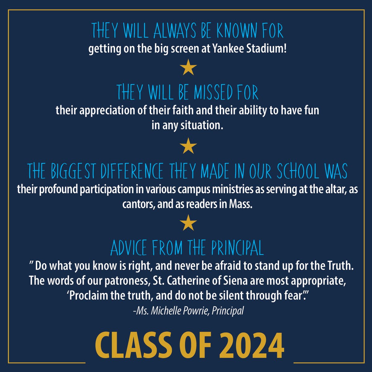 As the school year winds down, we want to extend our heartfelt congratulations to each graduating class! To the #Classof2024 at St. Catherine of Siena School, Trumbull, we send you off with many blessings for your next adventures! <a href="/Diobpt/">Diocese of Bridgeport</a> <a href="/BptSup/">Bpt Superintendent</a> <a href="/StCathTrumbull/">St. Catherine’s</a>