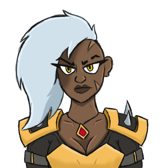 RoxyZilla's tweet photo. Veil
DND, Human, Monk (NPC)
Strong and determined leader, but also a bit on the brash side https://t.co/hHiohjLk7Y