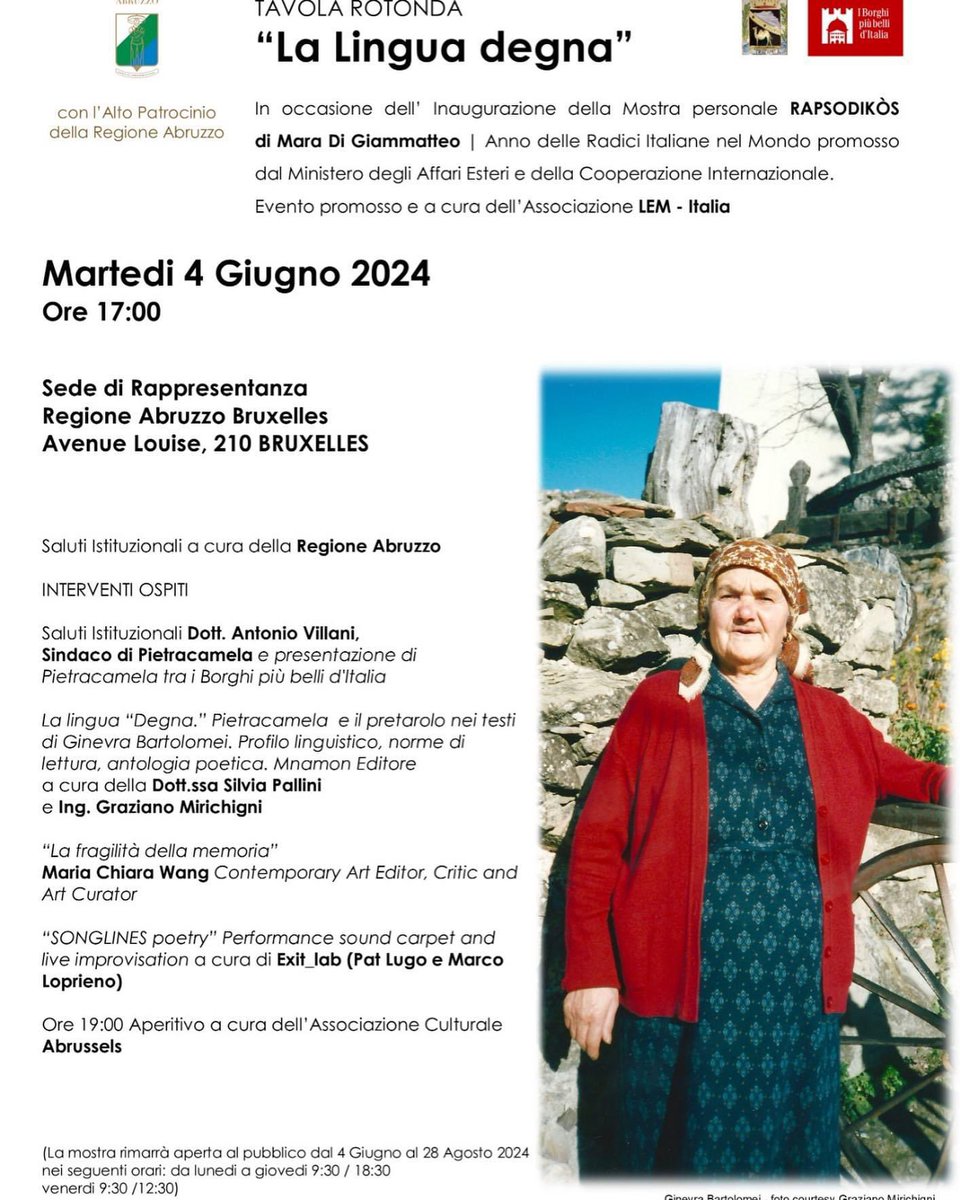 Domani <a href="/Regione_Abruzzo/">Regione Abruzzo</a> #abruzzelles #25abruzzelles Vi aspettiamo!