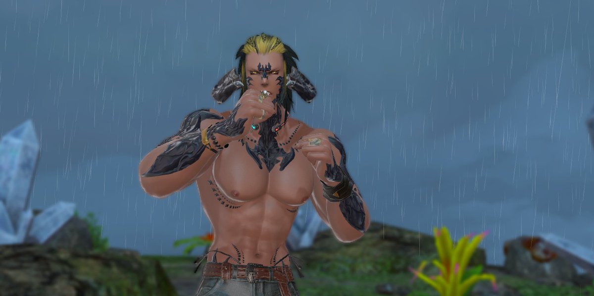 "Going to push myself into my training more, after last night I will Shine just as bright even in the darkness for I am the Sun."

#aura #Magnai #ffxivgposers #FFXIV #ffxivgpose