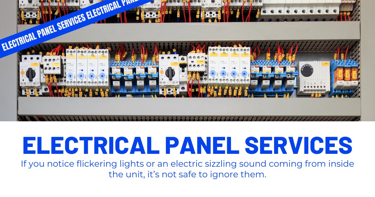 LA_Electrical's tweet photo. Stay alert! If you notice any flickering lights or unusual sizzling sounds coming from your electrical panel, it's time to call the experts at Express. ⚡ 💡 

#SafetyFirst #ElectricalSafety #HomeSafety https://t.co/Sk4vMSBgnX