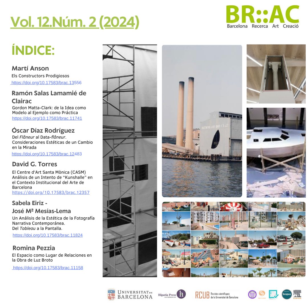 👉⏺️Publicado segundo número de este año 2024, el Vol. 12 Núm. 2. 👁️👁️▶️
hipatiapress.com/hpjournals/ind…  Con  artículos de Ramón Salas Lamamié de Clairac,Óscar Díaz Rodríguez, David G. Torres, Sabela Eiriz, José María Mesías-Lema, Romina Pezzia y página visual de Martí Anson.