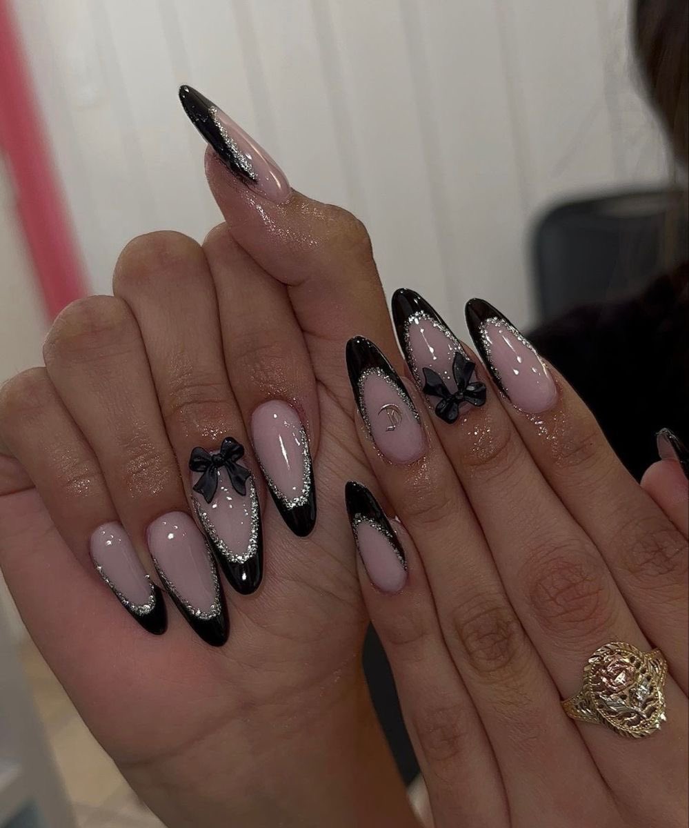 Glamorous Black Nail Inspiration