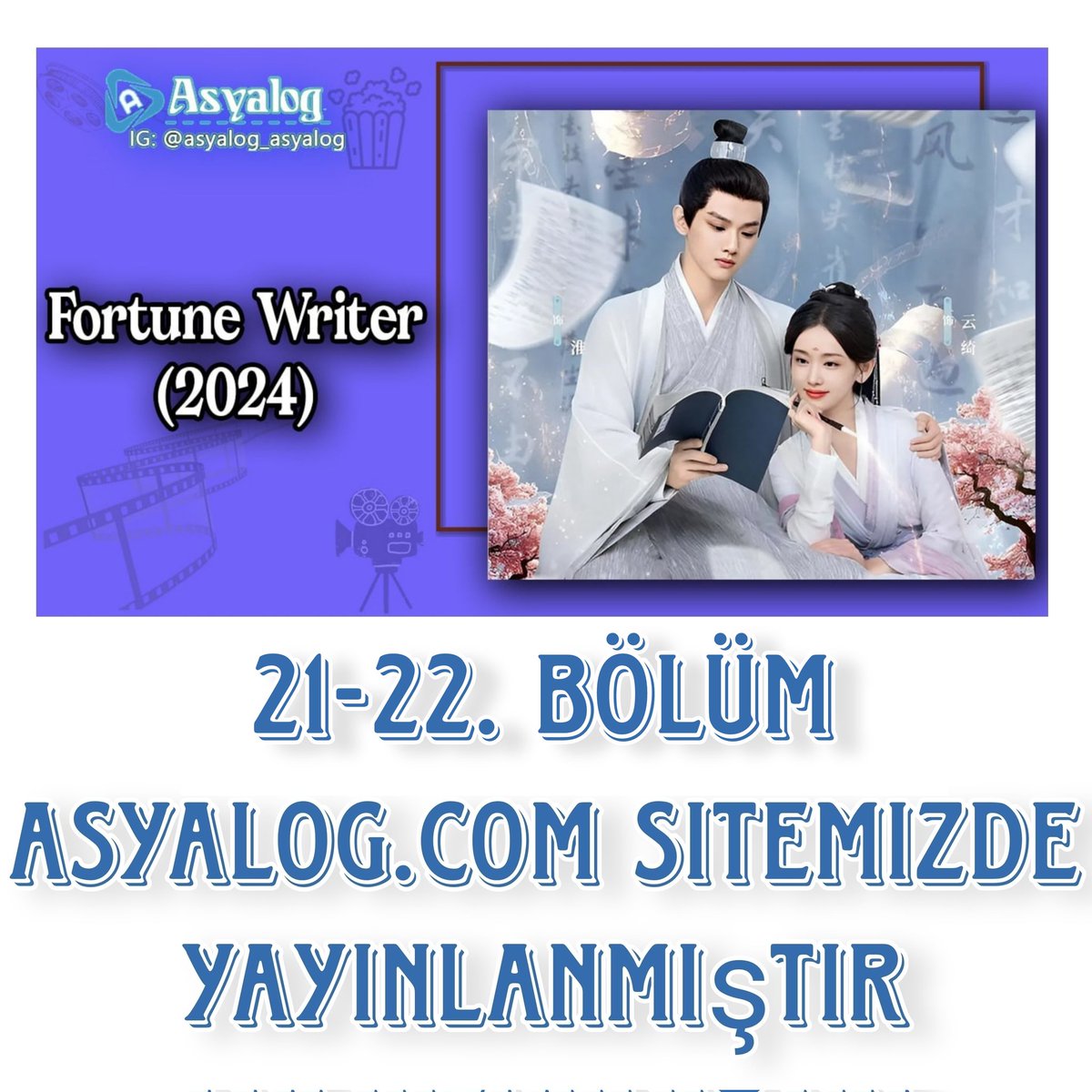 asyalog_asyalog's tweet photo. •A Tale of Love and Loyalty 20. Bölüm final
•Fortune Writer 21-22. Bölüm
•The Dangerous lover 7-8. Bölüm
•Karakai Jozu no Takagi-san 5. Bölüm

https://t.co/GTYlkLEusm sitemizde yayınlanmıştır https://t.co/jjT487Gu4W