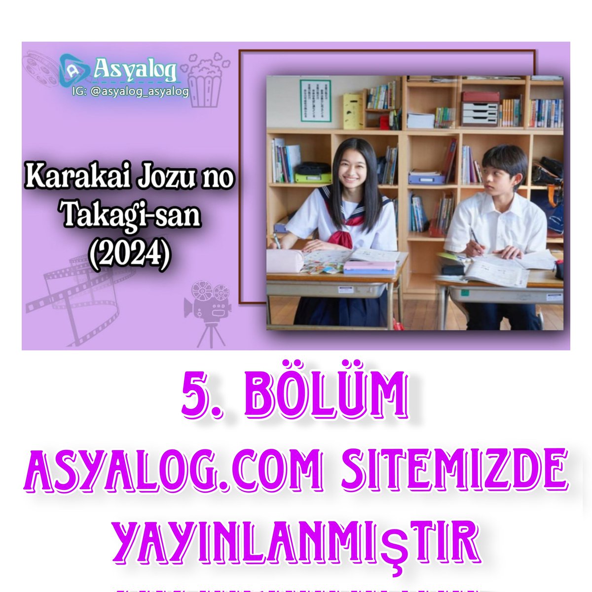 asyalog_asyalog's tweet photo. •A Tale of Love and Loyalty 20. Bölüm final
•Fortune Writer 21-22. Bölüm
•The Dangerous lover 7-8. Bölüm
•Karakai Jozu no Takagi-san 5. Bölüm

https://t.co/GTYlkLEusm sitemizde yayınlanmıştır https://t.co/jjT487Gu4W