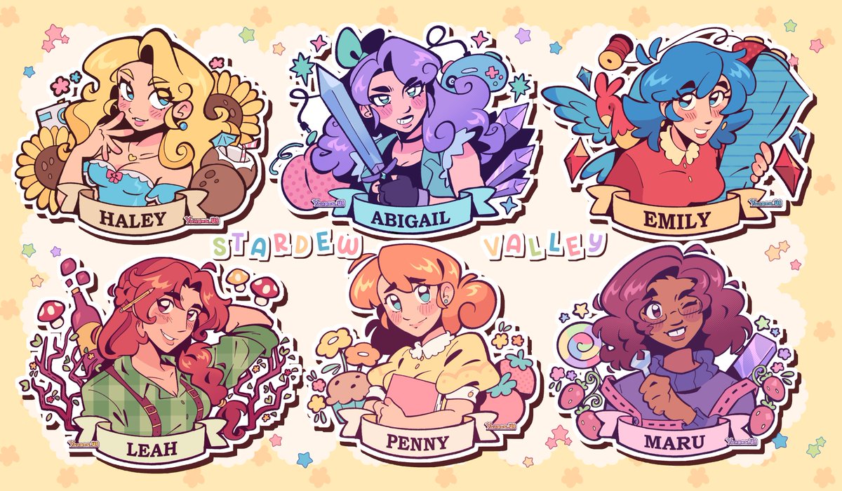 Yanana_UA's tweet image. FINALLY THEYRE ALL DONE !! Took me forever but im happy with how they look !
#StardewValley all bachelors and bachelorettes 🌱