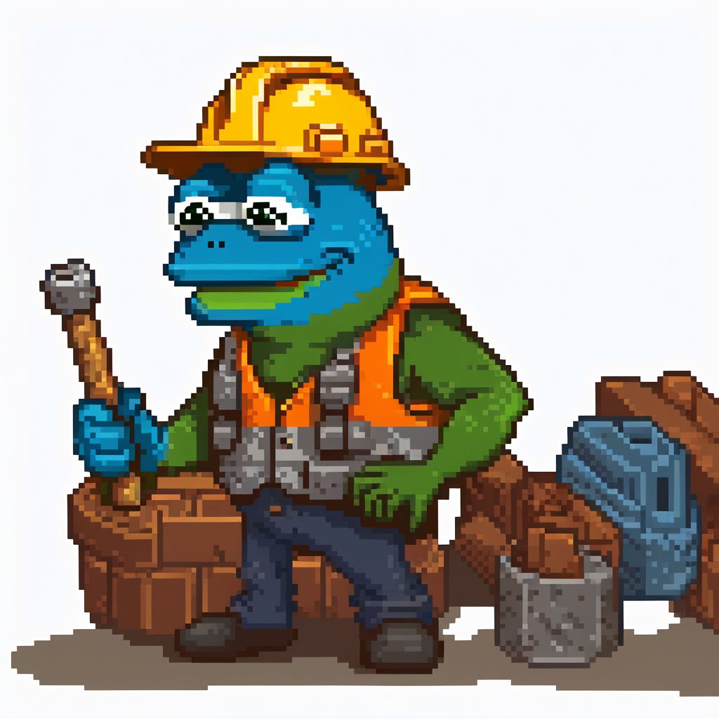 BasedCityNFT's tweet photo. You know you've been a #diligentpepe $worker when the hammer you're assigned has worn out from all this hammering. #buildonbase #basememe #onchainsummer https://t.co/HGNcAUHVa8