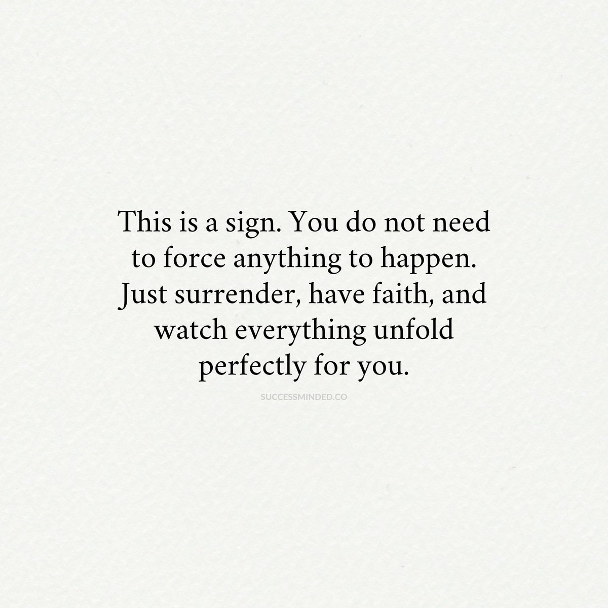This is a sign!