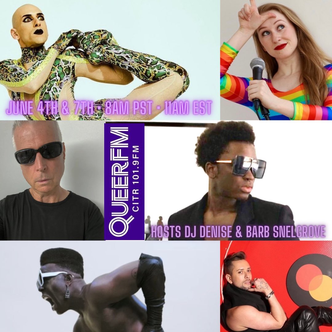 QueerFMVan's tweet photo. June 4th on @QueerFMVan Hosts @megamouthmedia @DJDenise0477 welcome guests Author @guybabineau007 Comic #laurapiccinin + #lgbtqiaplus culture, tunes and talk. Click link to listen 8am PST • 11am EST 🎙️ https://t.co/oS2PKV1daA 🇨🇦’s longest running queer radio show! https://t.co/M5JTg0UPhZ