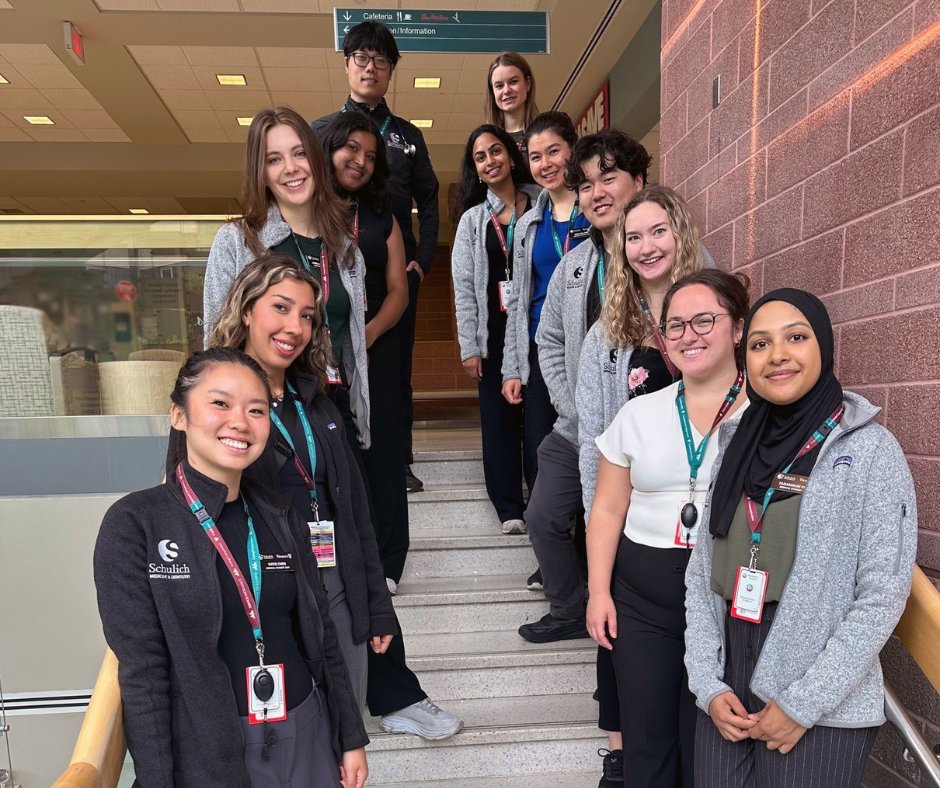 WdskHospital's tweet photo. We extend a warm welcome to our second group of @SchulichMedDent students for #DiscoveryWeek! This week, students will once again be shadowing our skilled physicians, and we always look forward to showcasing our fantastic community. We hope it's enlightening and rewarding! https://t.co/WAUBu0tu5c