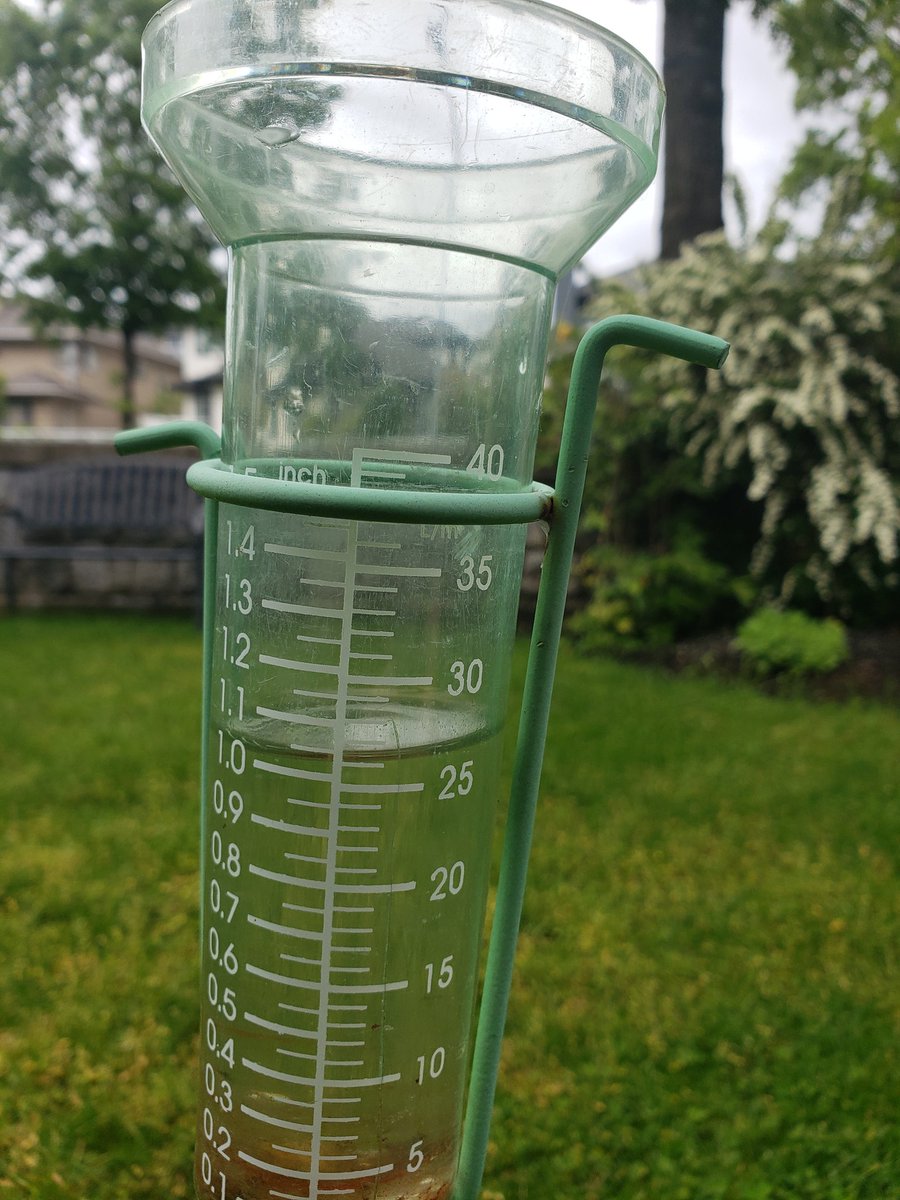 PeterVogel's tweet photo. Environment and Climate Change Canada did a great job predicting the rainfall for my area. Here are the two rain gauge shots from my Tri-Cities location in Metro Vancouver near the confluence of the Pitt and Fraser Rivers.  56 mm total through 9 AM today.
@bc_news_addict https://t.co/toGQwOZOtE