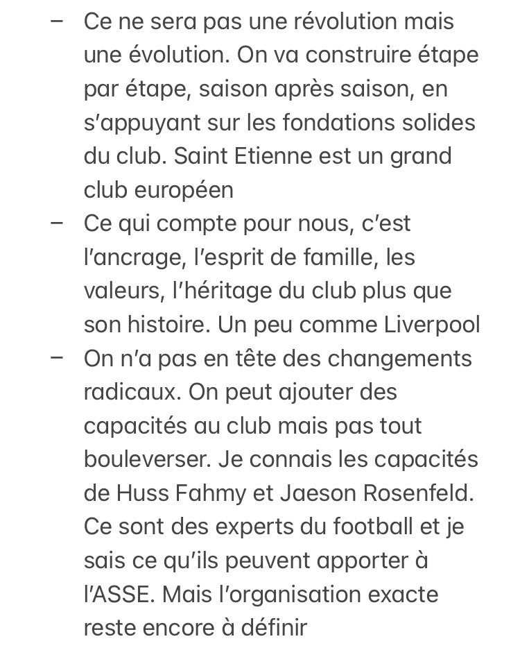 GaelB42's tweet photo. Le projet d’I.Gazidis pour l’ASSE (Le Progrès) #ASSE https://t.co/7RZ8D7Z9TA