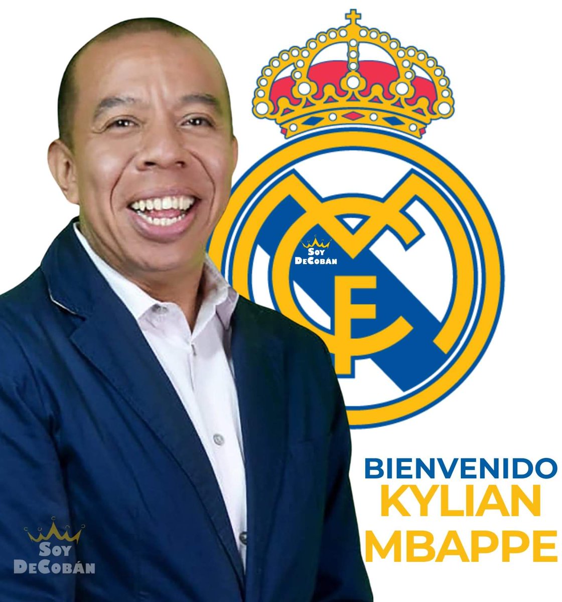 CoronaVirusGT's tweet photo. Bienvenido Mbappe https://t.co/5MrhO3RyZl
