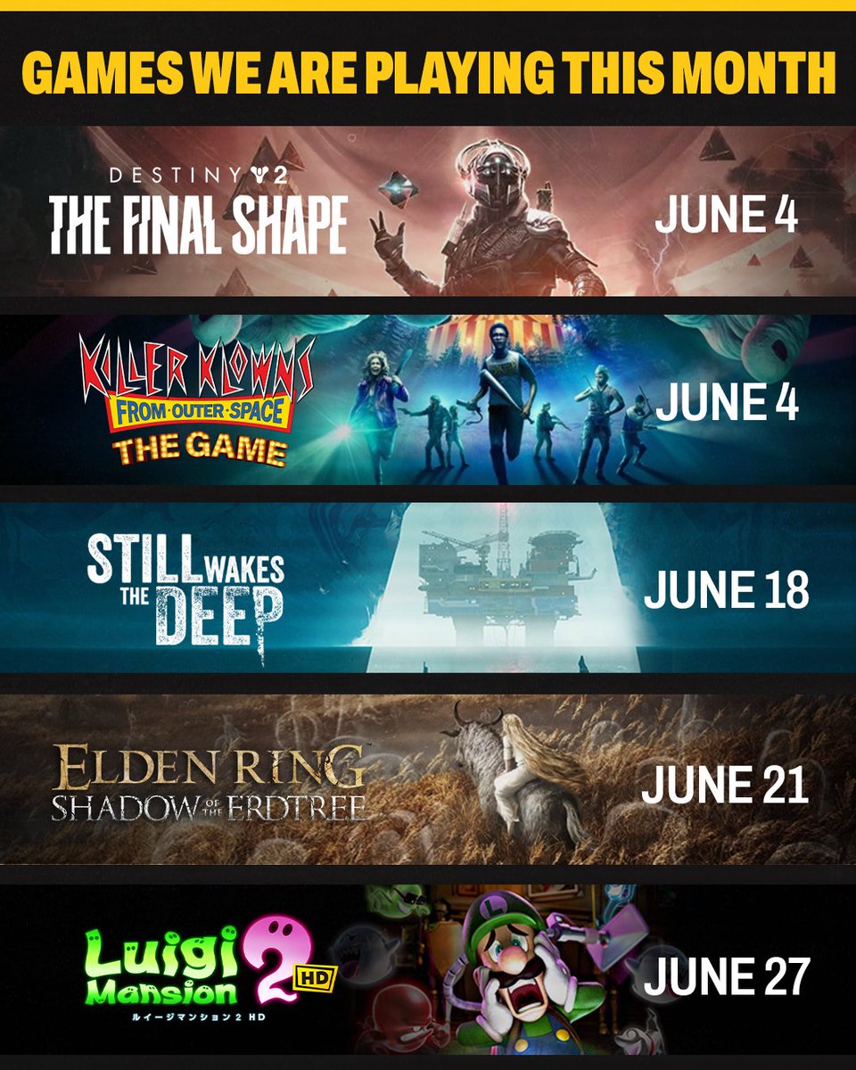 Elden Ring's DLC comes right in time for my birthday 😁

What's a must play for you this month?