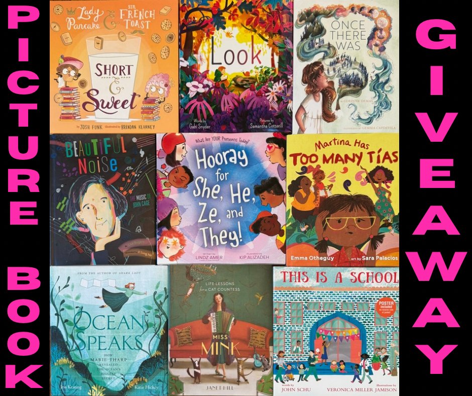 Teachers, librarians, educators, parents, &amp; readers! It’s #giveaway time! I need to find these picture books books a new home!

Follow, ❤️, &amp; RT/QT and/or Comment+Tag a friend to enter for a chance to add these books to your collection! Winner selected 6/10.