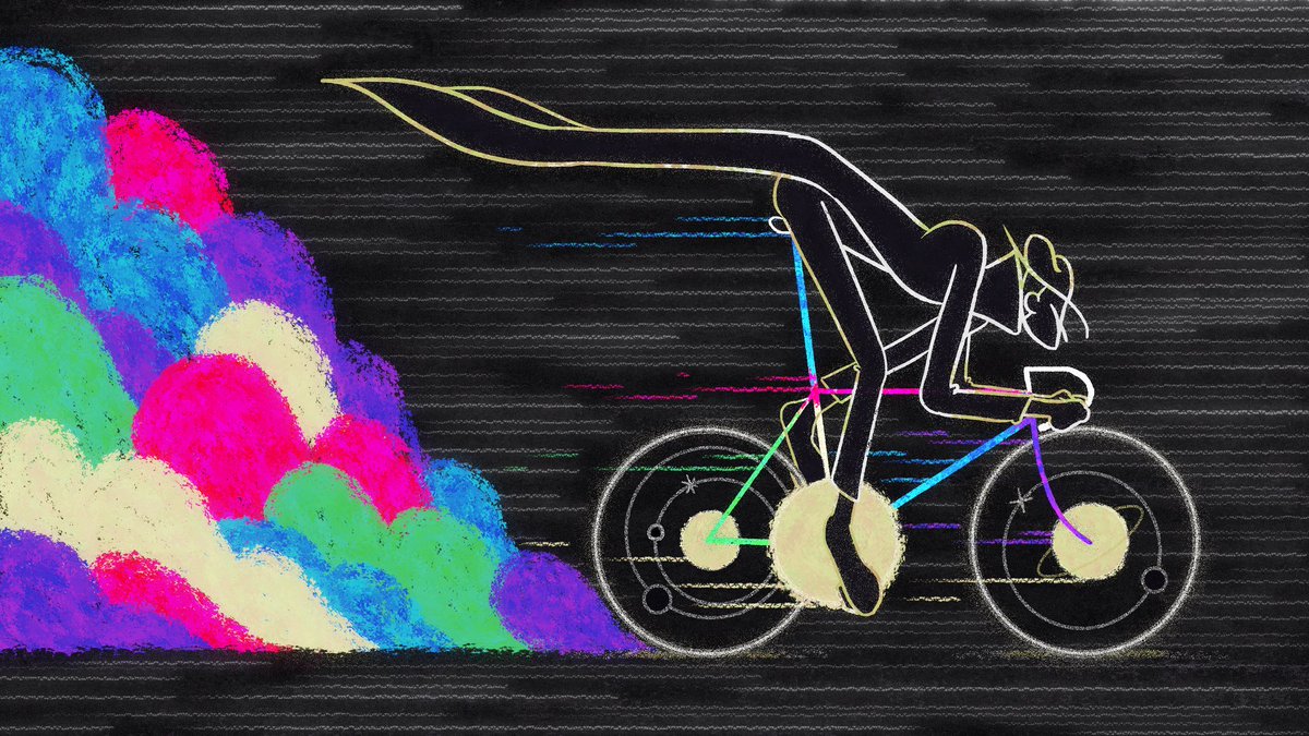 NirvanaNoirGame's tweet photo. No Man's journey isn't over yet.

What a cool piece of art by our friend @eddesong ! The details like the solar system wheels are *chefs kiss*

Nirvana Noir is coming to Kickstarter tomorrow at 1pm EST, check it out! https://t.co/pJZ0FqWV38 https://t.co/brd8K3l9vK