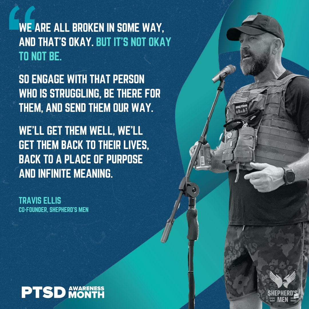 June is PTSD Awareness Month, a time dedicated to bringing attention to the unseen scars carried by many of our brave Veterans. At Shepherd's Men, we are committed to ensuring that every Veteran gets the support and care they need to heal.

#ShepherdsMen #PTSDAwarenessMonth