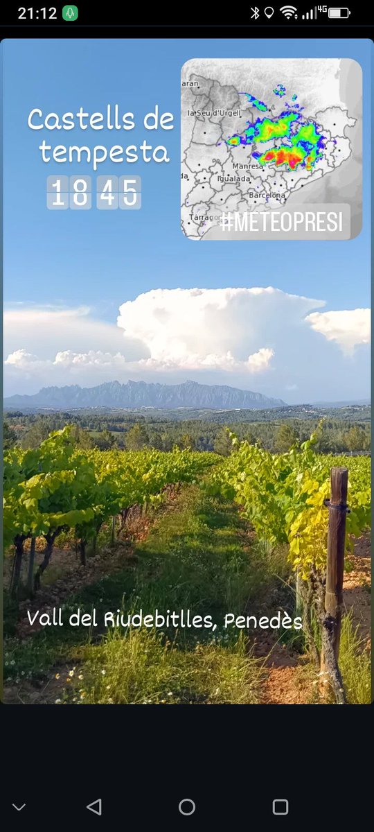 PatidorsCE's tweet photo. Castells de tempesta #meteocat #valldelriudebitlles #penedès https://t.co/IVPrXUznL0