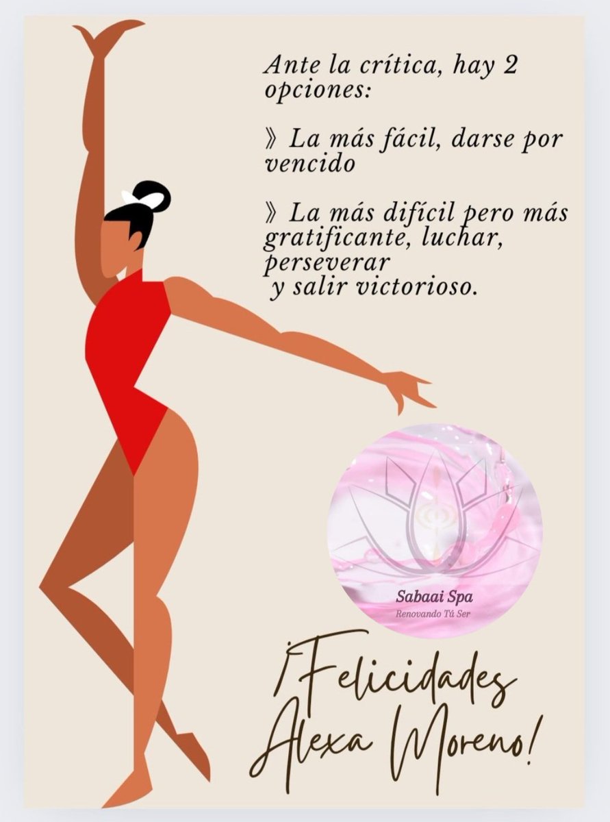 SabaaiSpa's tweet photo. #AlexaMoreno #Felicidades #ActitudPositiva #Gimnasia #CopaDelMundo #WorldChallengeCupKoper #Eslovenia2024 #LunesDeMotivación https://t.co/x1HqGfl0Ye