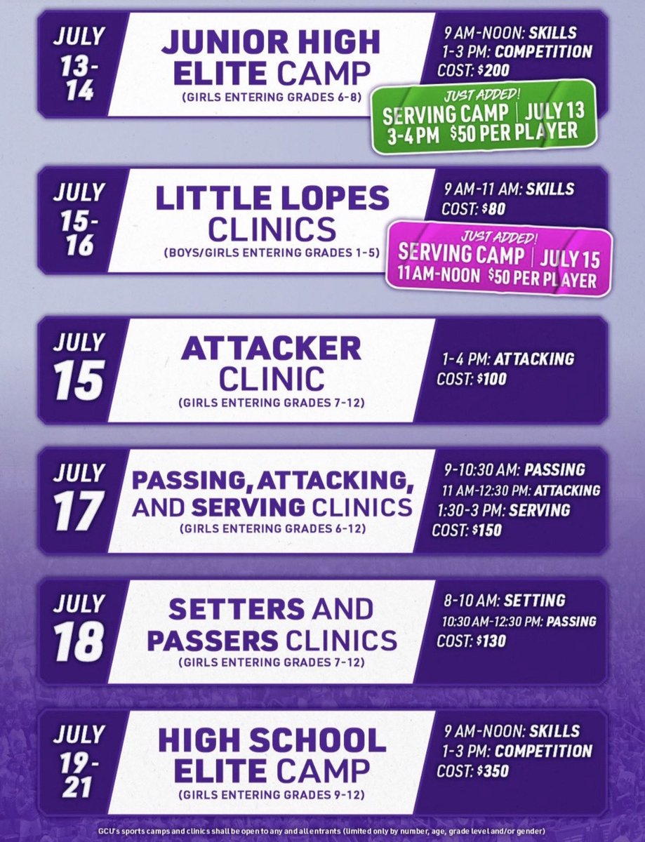 We had a blast at our first camp over the weekend and can’t wait for rest! #LopesUp