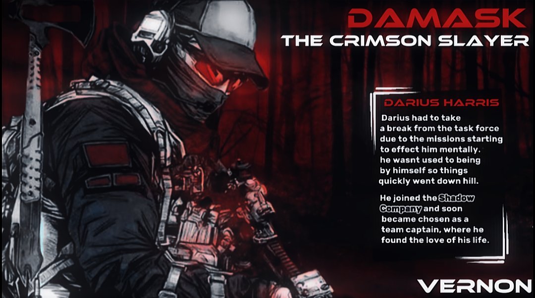 noctryd's tweet photo. ⠀

" . . . I'm the shadow that stalks in the night.
The unseen blade that brings swift death . . . "
⁣ ⠀⠀⠀⠀⠀⠀⠀
ㅡ The Character: Darius Harris ㅡ
ㅡ Crossover &amp; OC friendly ㅡ
ㅡ Character's written by Haze ㅡ
ㅡ Single ship ㅡ
ㅡ Friendly writer. ㅡ
⠀ https://t.co/JzOW3yZG86
