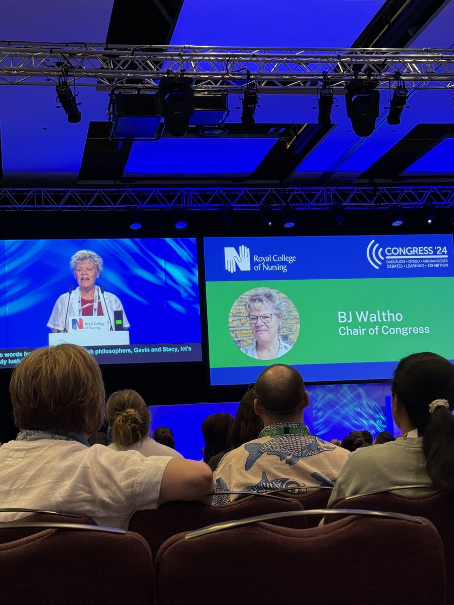 ghowalker's tweet photo. 1st time at @theRCN congress today and was a really good day with interesting discussions and debates. It was great to actually get involved in the debates and speak on the stage briefly on my views on how valuable statutory CPD is for nurses.  @RCNWales #rcn24 https://t.co/m0R16gebK8