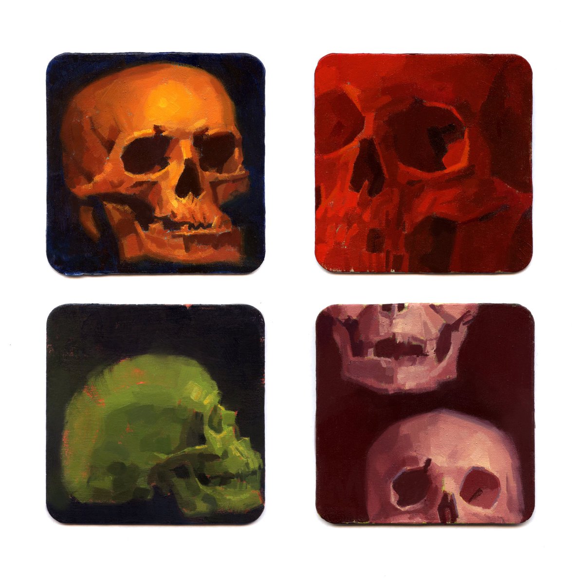 zoldenkamp's tweet photo. Candy Skulls on Coasters!!! Available now with Nucleus Portland! https://t.co/8AwjHo8ahL