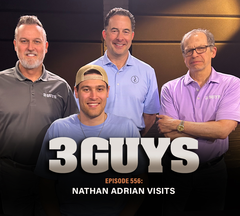 TonyCaridi's tweet photo. Our latest episode @3Guys__ is a lot of fun.  @Njadrian_11 is back from Italy to talk about his season, his new citizenship and why eating 1 pound of pasta each day doesn't add weight. 
@bradhowe07 @HoppyKercheval 

Full episode: https://t.co/tnTgao1s6R https://t.co/uGHen0sLLc