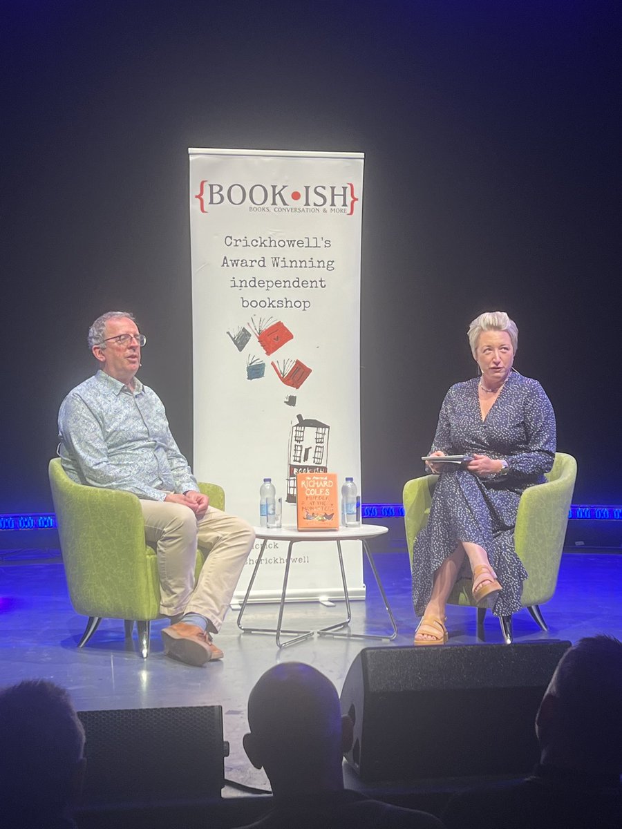 Well that was an excellent evening spent at  <a href="/YFenniBorough/">Borough Theatre Abergavenny</a> with @RevRichardColes Thanks so much Emma <a href="/Bookishcrick/">Book-ish 📚</a> for arranging this. What happens on tour, stays in tour! #murderatthemonastery