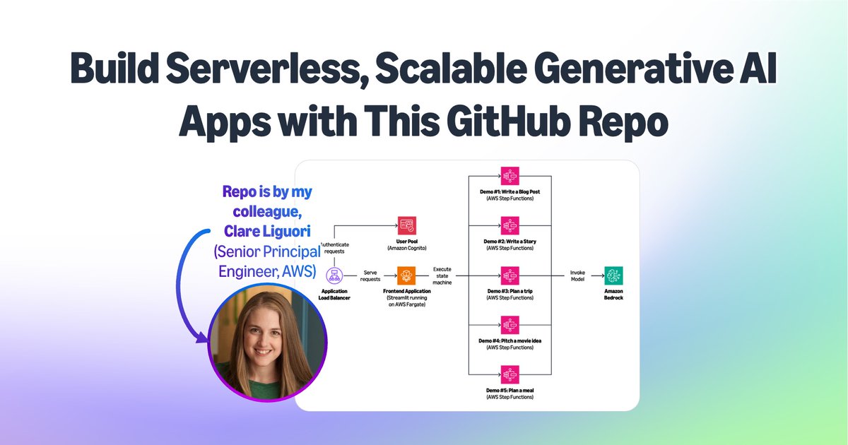 brooke_jamieson's tweet image. I loved @clare_liguori's GitHub repo about AWS Step Functions and Amazon Bedrock so much I wrote a little blog post guide for it!
#StepFunctions #AmazonBedrock #AWS