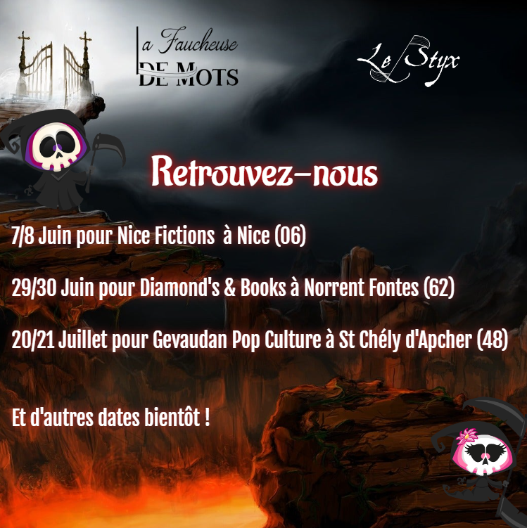 FaucheuseDe's tweet photo. #Salons #Conventions #Rencontres #Dédicaces Bonsoir les âmes !👻
Nouveau mois, donc nouvelle annonce afin d'organiser une rencontre entre vous et nous ! 
Vous avez envie de nous voir ? Regardez nos dates ! https://t.co/Vk6QEZJWSx