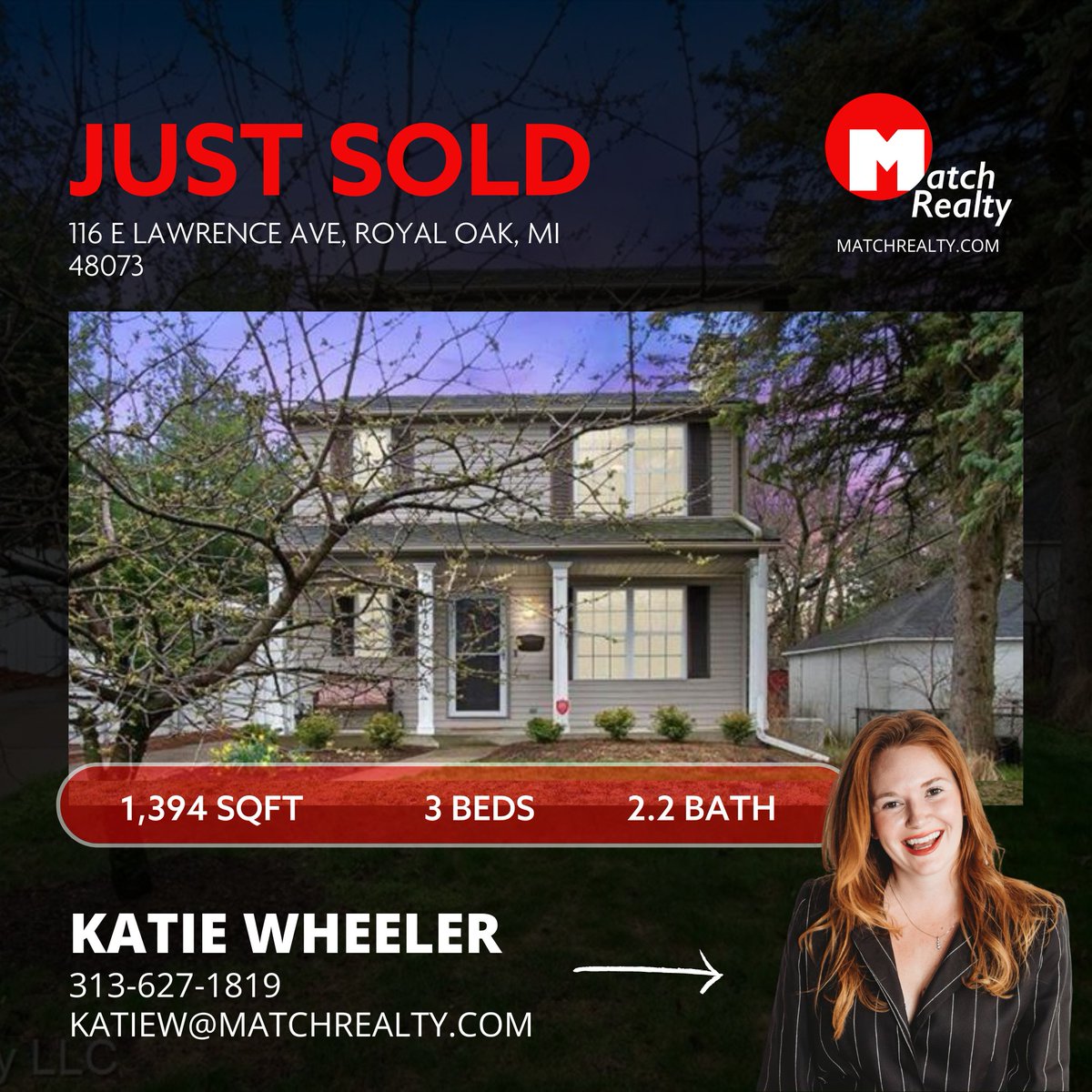 MatchRealtyMi's tweet photo. Cheers to @your_realtor_katiew for successfully selling a beautiful home in Royal Oak, MI! Your passion and dedication to your clients are truly remarkable. ππ
https://t.co/nGhlR6Qqybβ
β
#MatchRealty #MatchRealtyMi #Sold #JustSold #detroitrealestate #detroitrealtor #detroit https://t.co/S8FmiT8azL