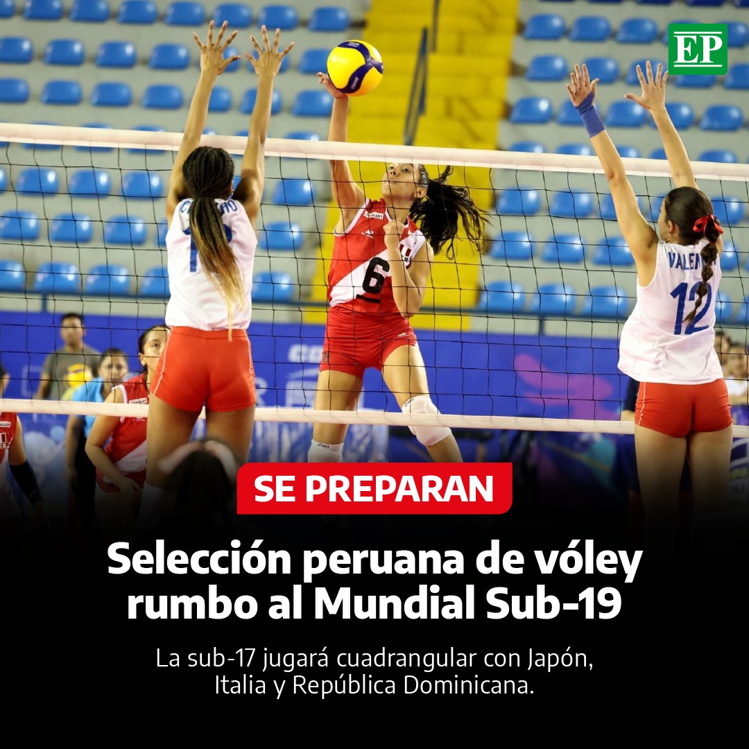 Diario_EP's tweet image. #Perú | La selección peruana de #voleibol sub-17 jugará un #cuadrangular amistoso con Japón, Italia y República Dominicana como parte de su preparación al #Mundial de la categoría, así lo dio a conocer el presidente de la #Federación Peruana de Voleibol (FPV), #GinoVegas.