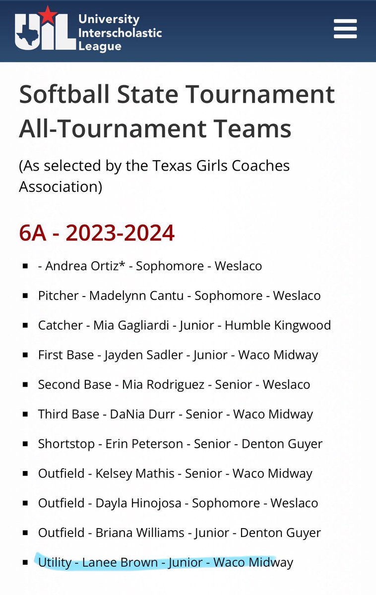 LaneeBrown07's tweet photo. What a season it was for us. I am incredibly blessed and thankful to have been part of this team that got second place in the state of texas for 6a. Although it didn’t end the way we wanted i am beyond proud of my team and the accomplishments we have achieved this year. I would like to thank my coaches and teammates for giving me a memory of a lifetime. #Notfinishedyet #godsplan
@MeanGreenSB @UTSASoftball @BaylorSoftball @BUMoore @BearkatsSB @CoachValis @RodneyDeLong @cowgirlsoftball @SoftballTemple @CoachMcKenneyLU @MCCSoftball @TreyHoldbrook @BuzzCentex