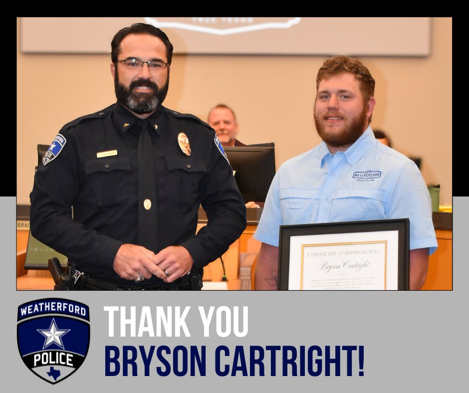WeatherfordTX PD tweet media