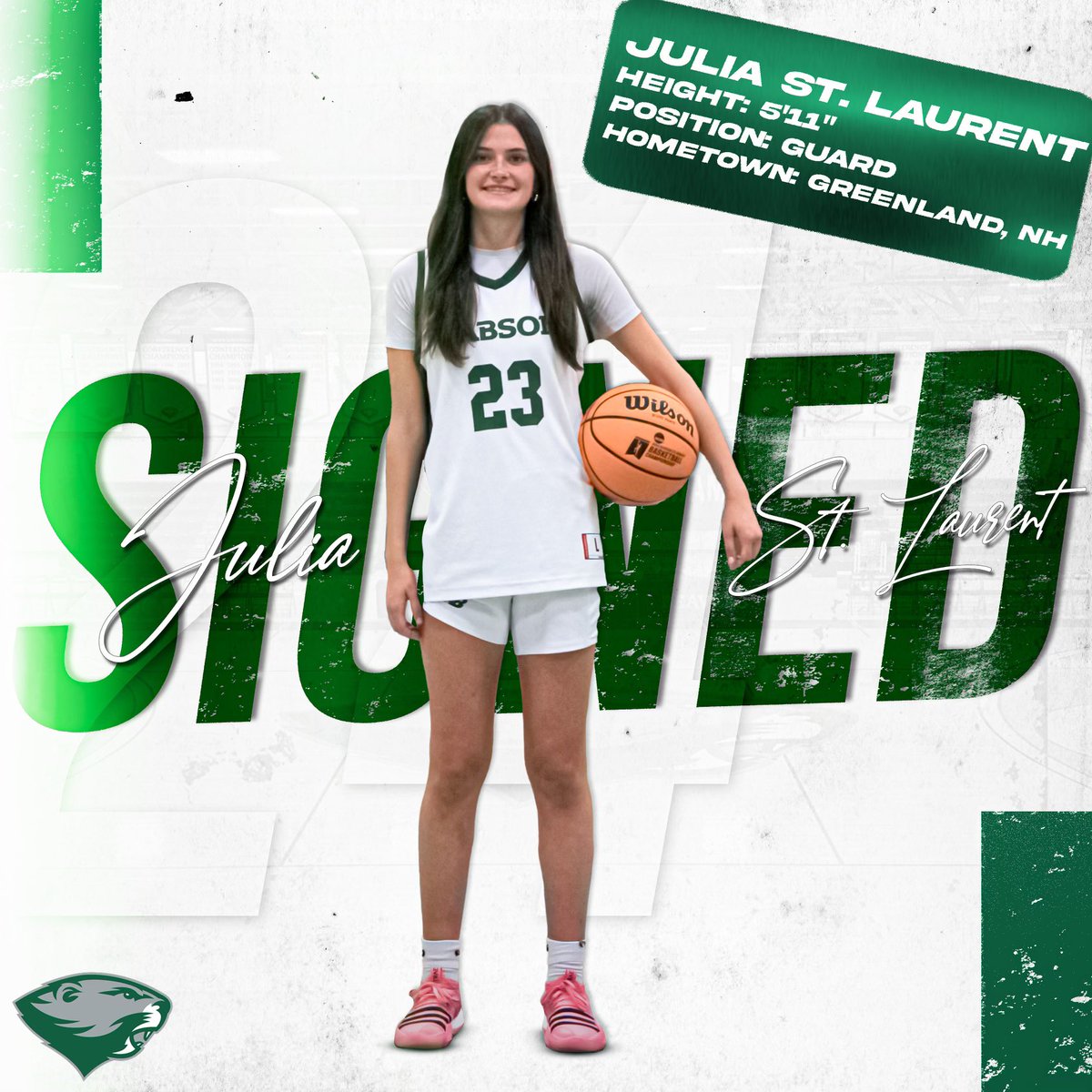 Babson Women's Basketball (@babsonwbb) on Twitter photo 🚨New Beaver Alert!🚨
Excited to introduce <a href="/juliastlaurent1/">juliastlaurent</a>
-5’11” Guard who played AAU for <a href="/LadyRivals/">Lady Rivals</a> & HS for <a href="/GovsAthletics/">Governor's Athletics</a>
-Stat sheet stuffer who averaged 16 PPG, 6 RPG, 4 APG & 4 SPG in her SR season as a captain
Can’t wait for you to join the squad, Julia!! 💚🏀 🚨New Beaver Alert!🚨
Excited to introduce <a href="/juliastlaurent1/">juliastlaurent</a>
-5’11” Guard who played AAU for <a href="/LadyRivals/">Lady Rivals</a> & HS for <a href="/GovsAthletics/">Governor's Athletics</a>
-Stat sheet stuffer who averaged 16 PPG, 6 RPG, 4 APG & 4 SPG in her SR season as a captain
Can’t wait for you to join the squad, Julia!! 💚🏀
