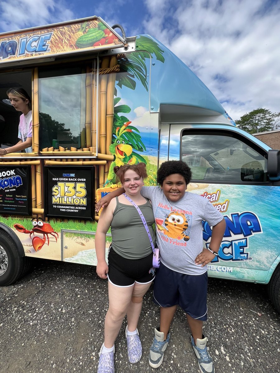 Too cool for school! Kickball and Kona Ice!