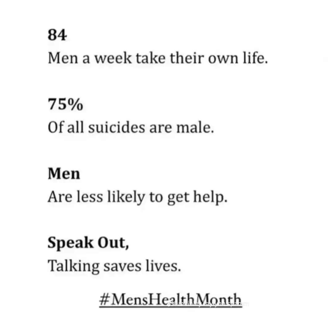 June is #MensMentalHealthMonth
YOU
are not alone 
are loved 
do have a purpose 
will be missed 
are enough 
aren’t in this fight alone
 
There is a light at the end of the tunnel. 
💙🙏🏻 #MentalHealthAwareness