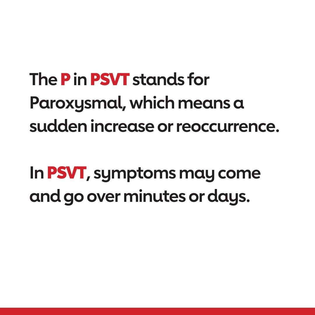 American_Heart's tweet image. Supraventricular tachycardia/paroxysmal supraventricular tachycardia (SVT/PSVT) is the most common abnormal heartbeat in children.  Here’s what parents, and everyone, should know about this arrhythmia. #WHRW2024 #ActSmart #YouOnlyHaveOneHeart