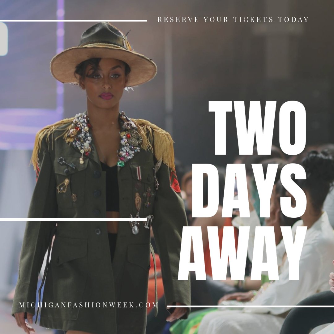 MIFashionWeek's tweet photo. Only 2 days left until Michigan Fashion Week! Prepare to dive into a world of glamour, trends, and unforgettable style moments! ✨

Don't miss out on the chicest event of the year 👉 https://t.co/eQ91uBUnVt  
Boutique Streetwear Showcase - 5/7 • 5-6 PM
Streetwear Showcase -  ... https://t.co/nIJGLBYYHw