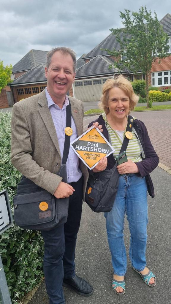 PMHartshorn's tweet image. Had a great day campaigning in Countesthorpe today! 

A big thank you to everyone who welcomed us at their doors and offered their support. Your warm reception and voting-intention pledges for the General Election on 4th July mean the world to me.

#VotePaulHartshorn #VoteLibDem