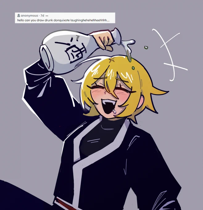 drunk don for anon... today i learnt blade lineage don is a lot of fun to draw