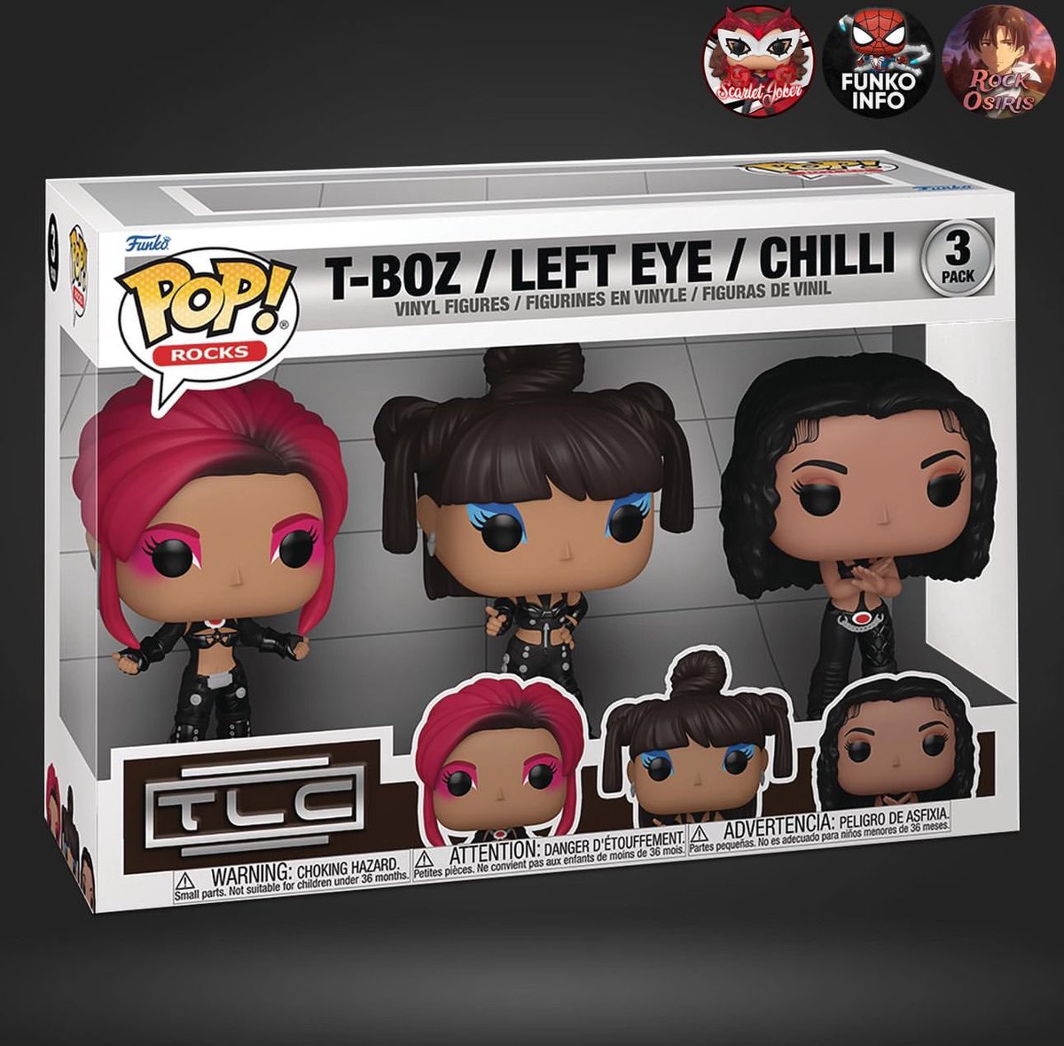 DisTrackers's tweet photo. First look at TLC Pop 3-pack!
.
Repost @funkoinfo_ 
#TLC #Funko #FunkoPop #FunkoPopVinyl #Pop #PopVinyl #Collectibles #Collectible #FunkoCollector #FunkoPops #Collector #Toy #Toys #DisTrackers https://t.co/AAV9zazZHo